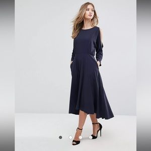 Closet high/low navy dress (US 6)